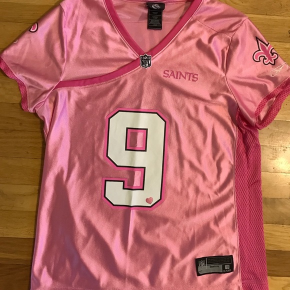 pink drew brees jersey